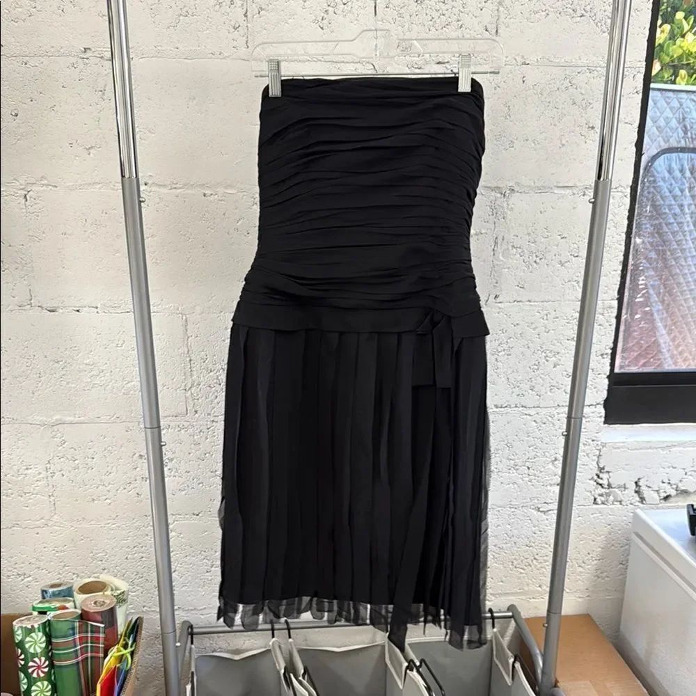 Elegant Black Strapless Dress - KAY UNGER Cocktail Dress - Worn Once - Size 8